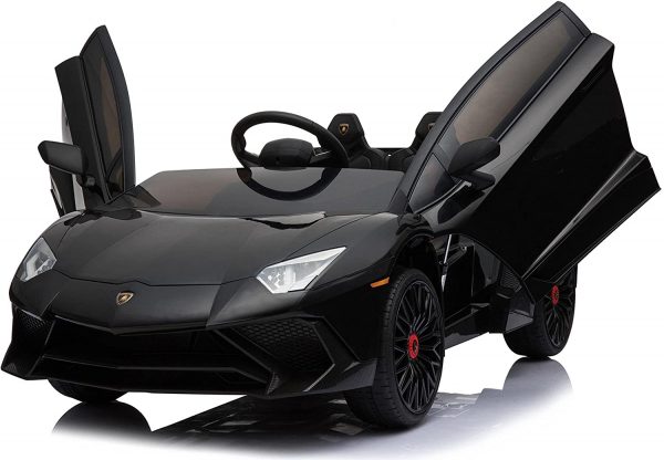 Lamborghini Aventador Noir,  voiture électrique enfant 12 volts