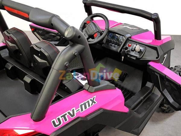 Buggy UTV-Viper Rose LUXE, 4 moteurs 12V, voiture électrique enfants 2