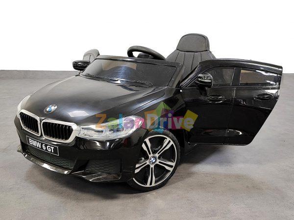 BMW série 640i GT Noir, voiture électrique pour enfant 12 volts