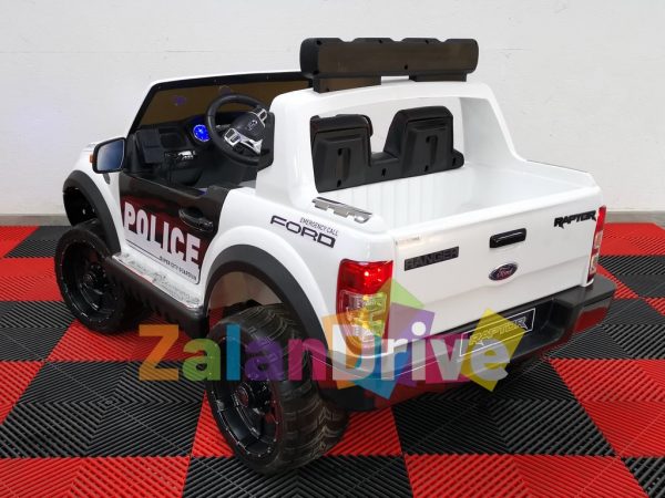 Ford Raptor Police Luxe, voiture électrique enfant 12V 4