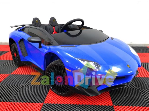 Lamborghini Aventador Bleu, 12 volts, voiture électrique enfant 2