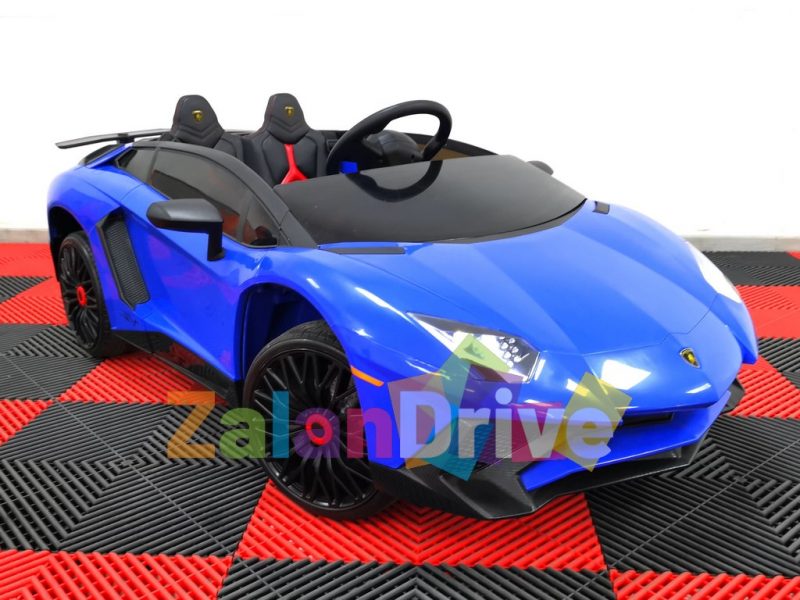 Lamborghini Aventador Bleu, 12 volts, voiture électrique enfant 4