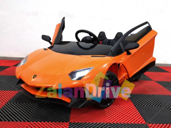 Lamborghini Aventador Orange, 12 volts, voiture électrique pour enfant 4