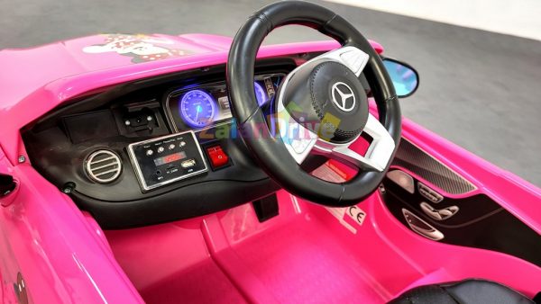 Mercedes S 63 AMG Luxe Rose, voiture électrique pour enfant 12 volts 2