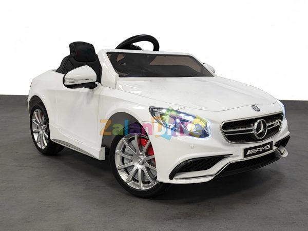 Mercedes S 63 AMG Luxe Blanc luxe, 12 volts, voiture électrique pour enfant 2