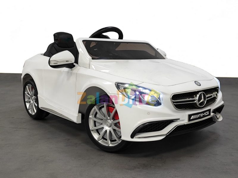 Mercedes S 63 AMG Luxe Blanc luxe, 12 volts, voiture électrique pour enfant 4