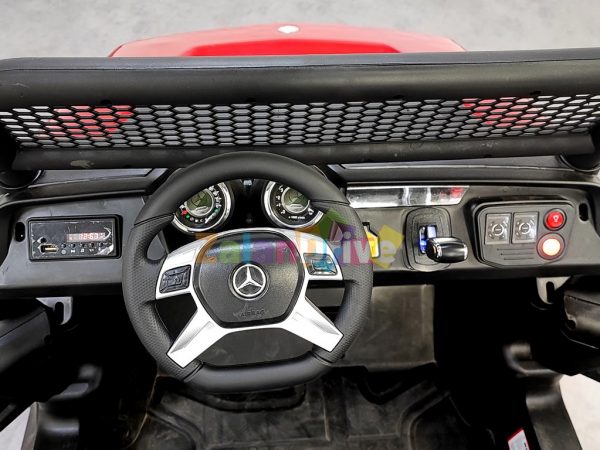 Mercedes Unimog XXL 12v 10Ah – PACK LUXE Rouge Métallisé 4