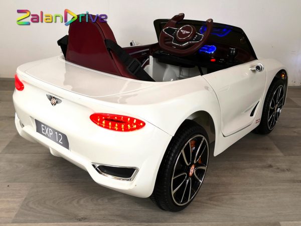 Bentley EXP12 Blanc, 12volts, voiture électrique enfant – Image 6