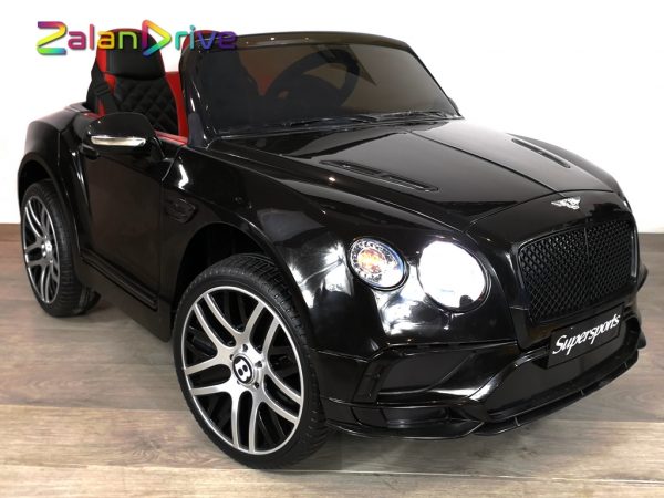 Bentley Continental SuperSports Noir, voiture électrique pour enfant 12 volts 2