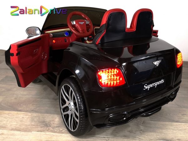 Bentley Continental SuperSports Noir, voiture électrique pour enfant 12 volts 4