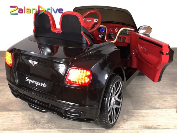 Bentley Continental SuperSports Noir, voiture électrique pour enfant 12 volts 5