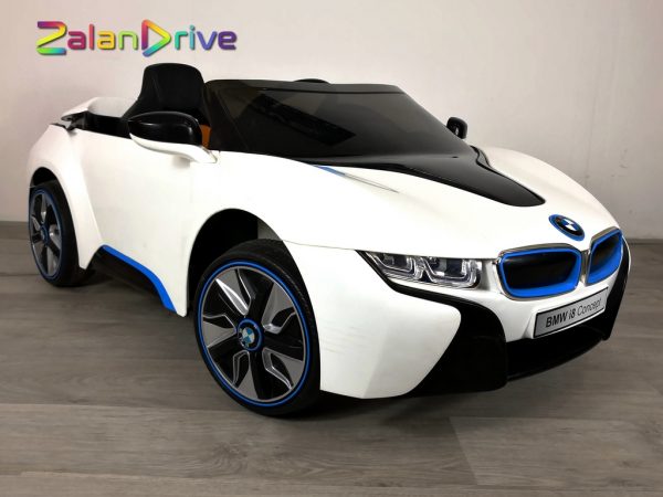 BMW i8 Blanc, voiture électrique enfant 12 volts 5