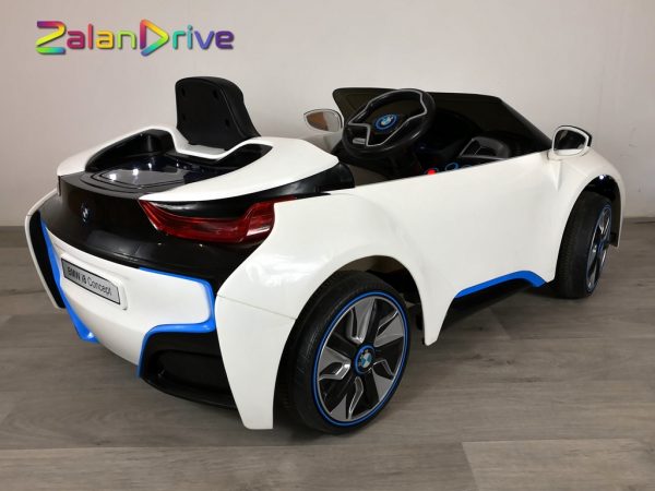 BMW i8 Blanc, voiture électrique enfant 12 volts 3