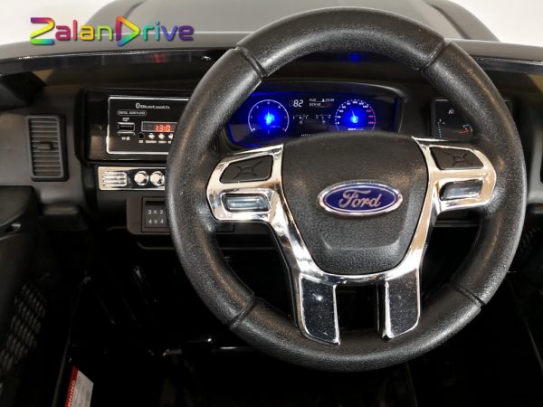 Ford Ranger Monster Truck Noir, voiture électrique enfant XXXL, 4 moteurs 8