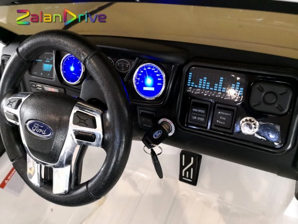 Ford Ranger Luxe Blanc, 12 volts, voiture électrique pour enfant 7