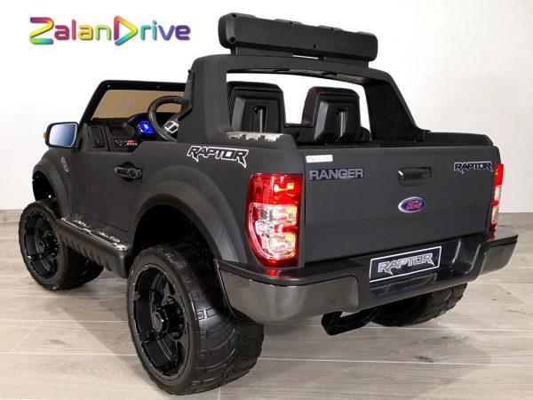 Ford Raptor Luxe Noir Mat, voiture électrique pour enfant 12 volts 4