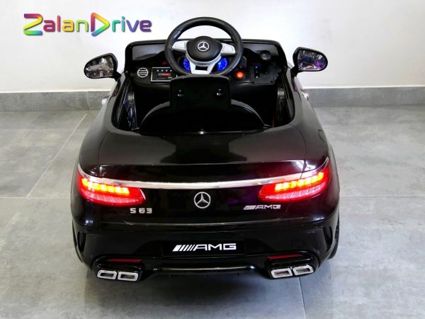 Mercedes S 63 AMG Noir, voiture électrique enfant 12 volts 2