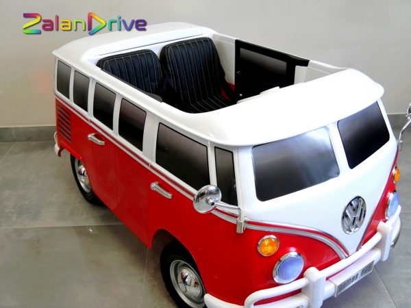 Volkswagen Combi Van Rouge, 12 volts, voiture électrique pour enfant 7
