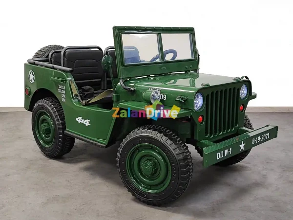 Jeep Willys Électrique pour Enfants – 3 Places : Le Plaisir de l’Aventure en Famille